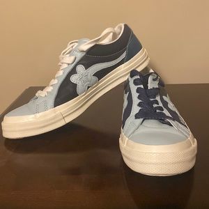 Golf le fleur “industrial blue” converse. Size “9” Mens.